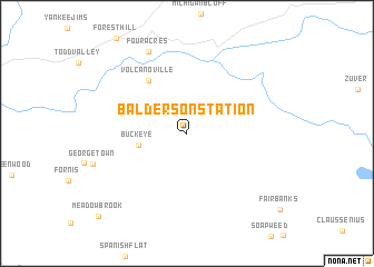 map of Balderson Station