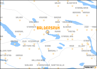 map of Baldersrum