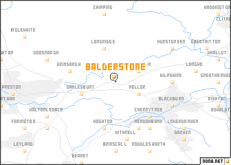 map of Balderstone