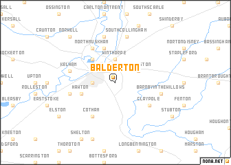 map of Balderton