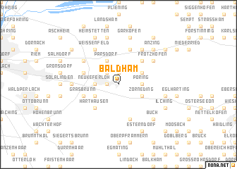 map of Baldham