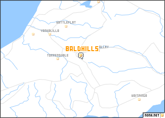 map of Bald Hills