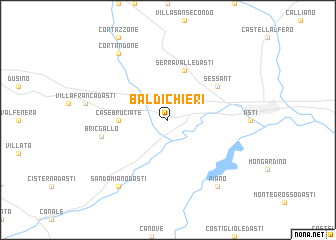 map of Baldichieri