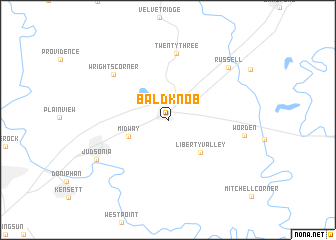 map of Bald Knob