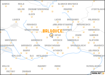 map of Baldovce
