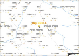 map of Baldovec