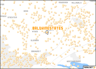 map of Baldwin Estates