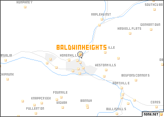 map of Baldwin Heights