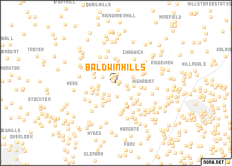 map of Baldwin Hills