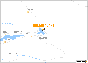 map of Baldwin Lake