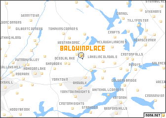 map of Baldwin Place