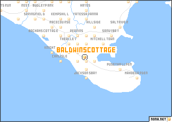 map of Baldwins Cottage