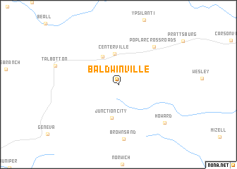 map of Baldwinville