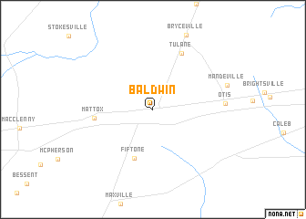 map of Baldwin