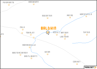 map of Baldwin