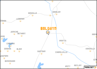 map of Baldwyn