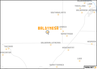 map of Baldy Mesa