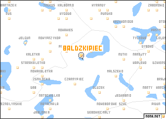 map of Bałdzki Piec