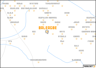 map of Bale Agbe