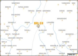 map of Balea