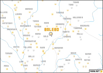 map of Balebo