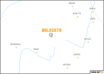 map of Balegeta