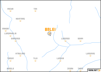 map of Balei