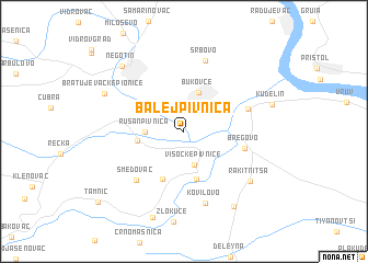 map of Balej Pivnica