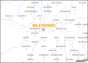 map of Balekambang