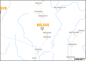 map of Baléko