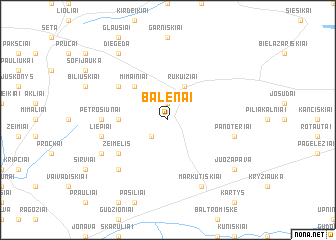 map of Balėnai