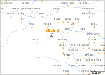 map of Băleni