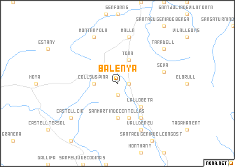 map of Balenyá