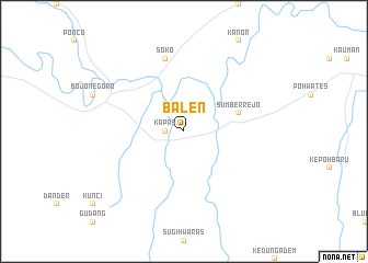 map of Balen