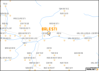 map of Băleşti