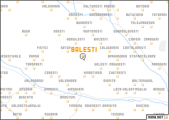 map of Băleşti