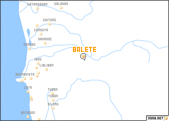 map of Balete