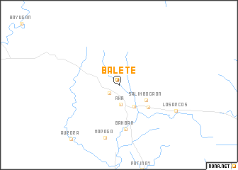 map of Balete