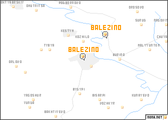 map of Balezino