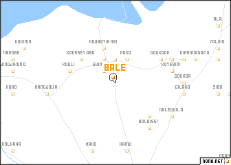 map of Balé