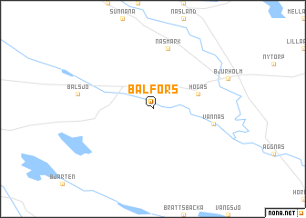 map of Balfors