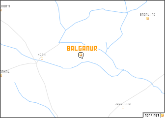 map of Balganūr