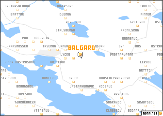 map of Bålgård