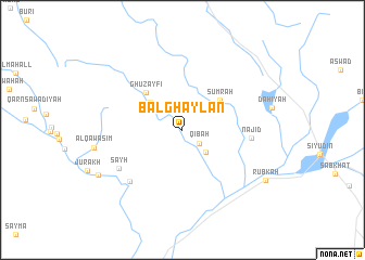 map of Bal Ghaylān