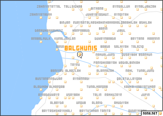 map of Balghūnis