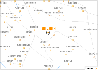 map of Balḩah