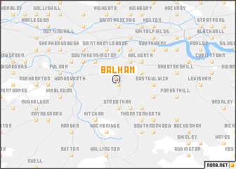 map of Balham