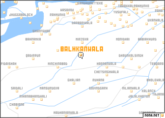 map of Balhkānwāla