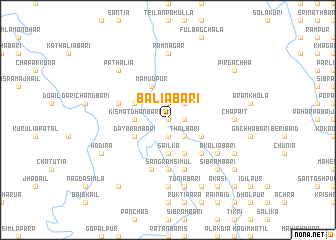 map of Bāliābāri