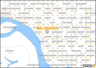 map of Bāliādānga